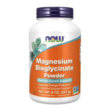 Now Foods Magnesium Bisglycinate Powder-250mg 227g 双甘氨酸镁粉 250毫克 227克