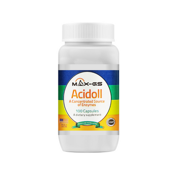 MAX-GS  Acidoll 265mg 100 Caps 酸性胃蛋白酶 265毫克 100粒