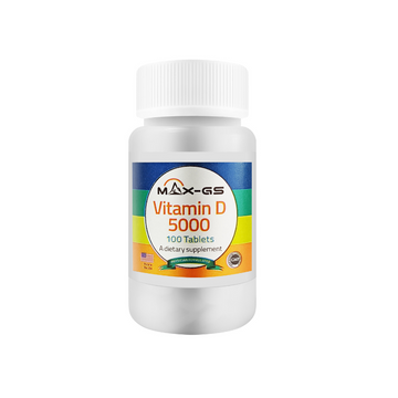 MAX-GS Vitamin D 5000IU 100 Tbls 维生素D 5000IU 100粒