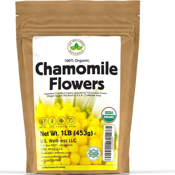 U.S. Wellness Organic Chamomile Flowers Tea 1 Lb 有机洋甘菊(一磅)