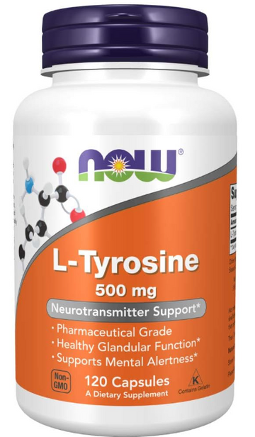 Now Foods L-Tyrosine 500mg 120Caps 酪氨酸 120粒