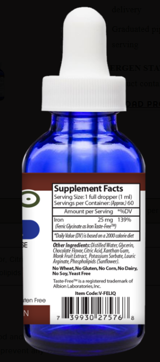 Vinco Liposomal Iron Liquid 脂质体铁