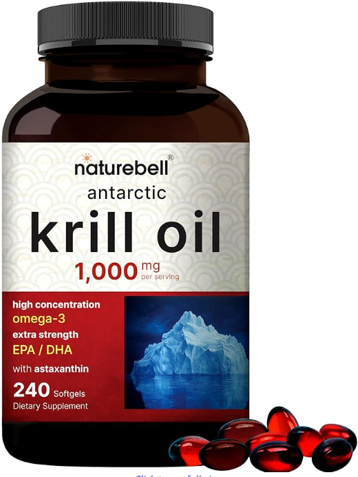 Krill Oil 磷虾油 每2粒1000mg， 240粒