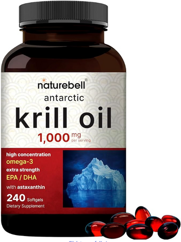 Krill Oil 磷虾油 每2粒1000mg， 240粒