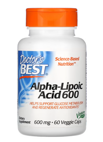Doctor's Best  Alpha-Lipoic Acid 600, 600 mg, 60 Veggie Caps α硫辛酸 600毫克 60粒